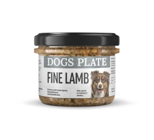 Dogs Plate Fine Lamb 180g