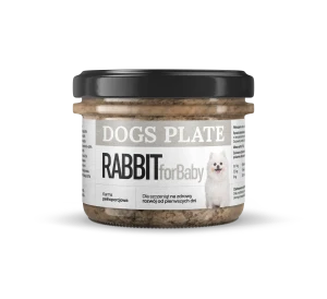Dogs Plate for Baby Rabbit 180g