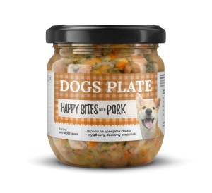 Dogs Plate Happy Bites z wieprzowiną 380g