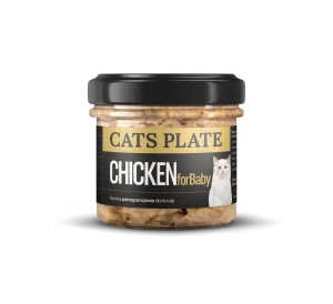 Cats Plate for Baby Chicken 100g