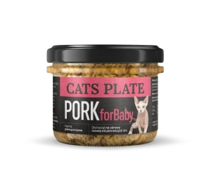 Cats Plate for Baby Pork 180g