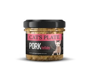 Cats Plate for Baby Pork 100g