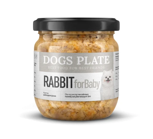 Dogs-Plate-for-Baby-Rabbit-360g-Karma-z-miesa-z-krolika-dla-szczeniat.webp