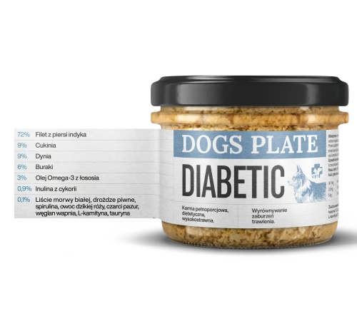 Dogs-Plate-Vet-Diabetic-180g-Karma-specjalistyczna-z-miesa-z-indyka-dla-psow-z-chorobami-trzustki-i-cukrzyca.webp