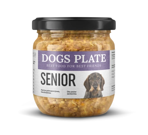 Dogs-Plate-Senior-360g-Karma-z-miesem-z-kurczaka-i-wolowiny.webp